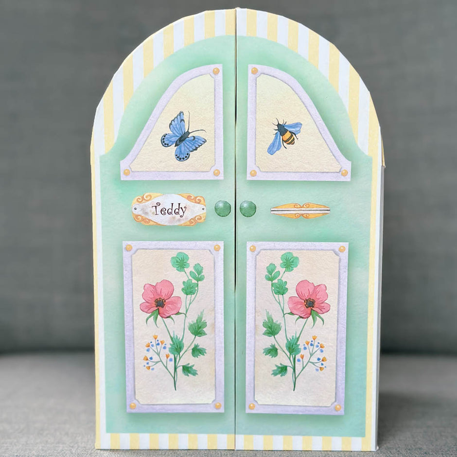 Teddy's beautifully crafted and colourful gift box crafted by ChaBil.