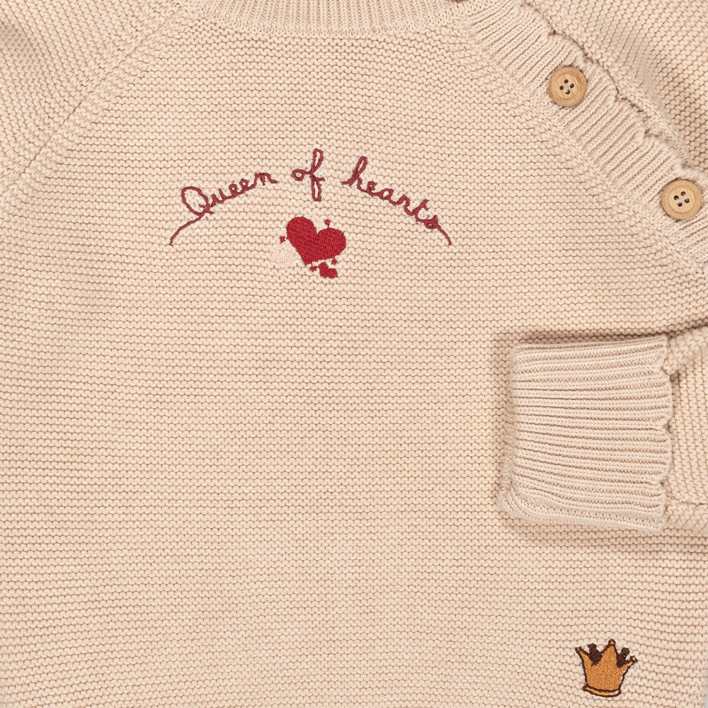 Knitted Jumper "Queen of Hearts"
