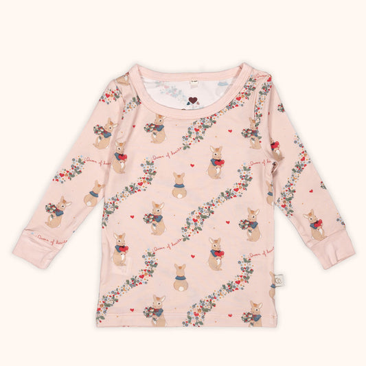 “Queen Of Hearts” two-piece Pyjamas