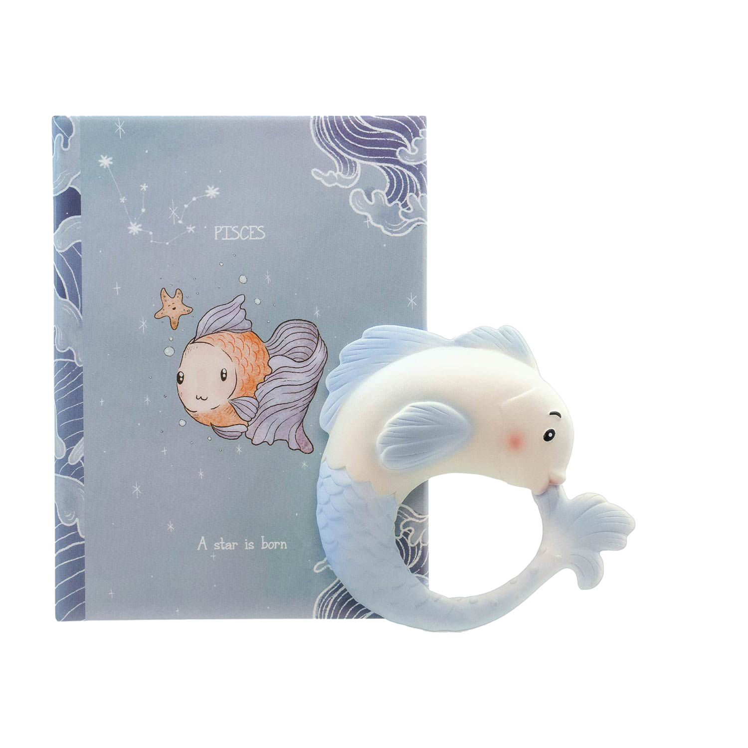 Unique Pisces teething toy that is carefully hand-painted & presented in a beautiful colourful box. Being born between 19th of February and 20th of March, you will be part of the Pisces zodiac sign.