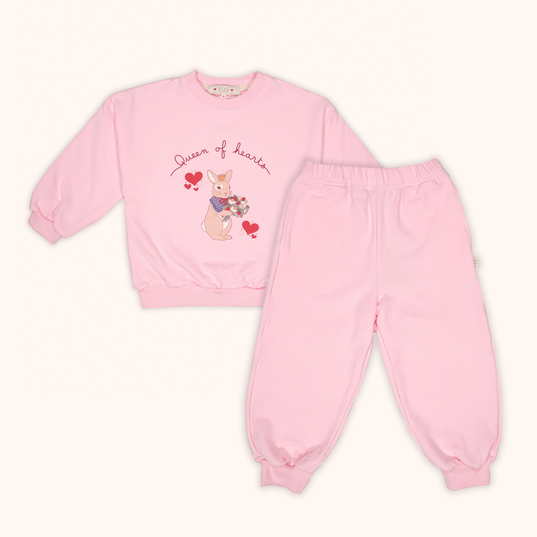 Organic Cotton P-Sweat Set “Bunny”