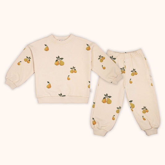 Organic "Pear" Sweat Set