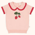 Load image into Gallery viewer, “Strawberry” Knitted Polo Top
