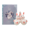 Load image into Gallery viewer, Unique Gemini teething toy that is carefully hand-painted & presented in a beautiful colourful box. Being born between 22 of May and 21st of June, you will be part of the Gemini zodiac sign.
