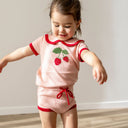 “Strawberry” Knitted Polo Top