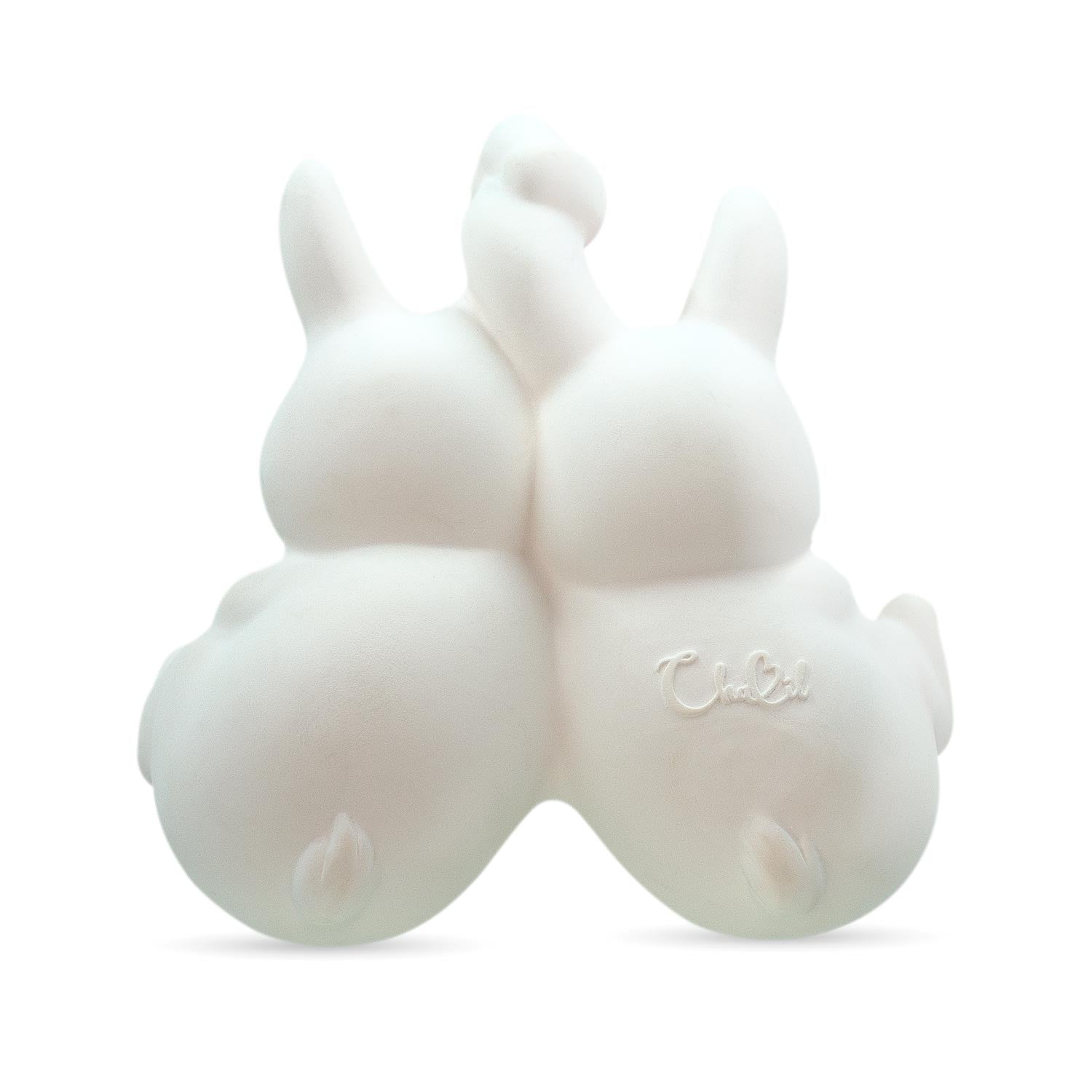 Gemini Bunny Rabbit Teething Toy for teething baby and small children made by ChaBil.